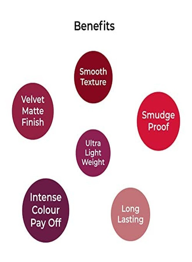 لينفور أحمر شفاه سائل لينفور لاش إت، يدوم طويلاً، مرطب وملمع للشفاه، أحمر شفاه للنساء والفتيات، أحمر شفاه سائل بلمسة نهائية مطفية، لون البرقوق التيرياني 5 غرام - Image 5