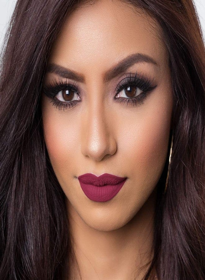 لينفور أحمر شفاه سائل لينفور لاش إت، يدوم طويلاً، مرطب وملمع للشفاه، أحمر شفاه للنساء والفتيات، أحمر شفاه سائل بلمسة نهائية مطفية، لون البرقوق التيرياني 5 غرام - Image 3