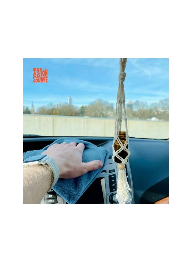 promass Microfiber Towels All Purpose Washable Reusable Cleaning Cloth for Cars, Kitchen, House - Highly Absorbent and Lint-Free Glass Cleaning Rags (10, blue) - Image 5