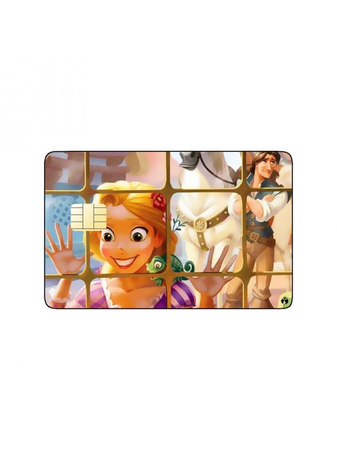 RKN PRINTED BANK CARD STICKER Animation Rapunzel And Flynn From Tangled By Disney - Image 1