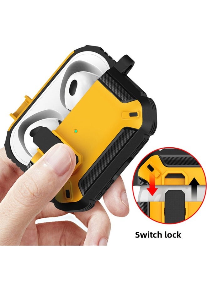 Generic - Applicable To AirPods 4 Wireless Bluetooth Headphone Set For Apple Pro2 Silicone Headphone Protective Shell 2/3 Generation With Switch-Color:Gray And Black-Applicable Model:Airpods Pro - Image 1