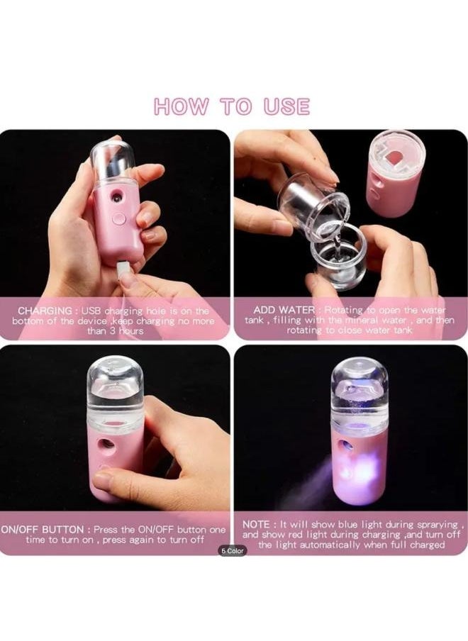 EasyLife Small Spray Bottles Empty spray bottles Plastic Electric Fine Mist Continuous Sprayer Travel Spray Bottles for Cleaning Makeup Skin Care Hair Care  - Image 3