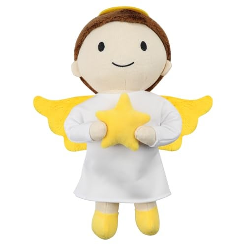 free-space freespace Angel Plush Doll BoyGirl Baptism Gifts Guardian Angel Doll Toy Boy - Image 1