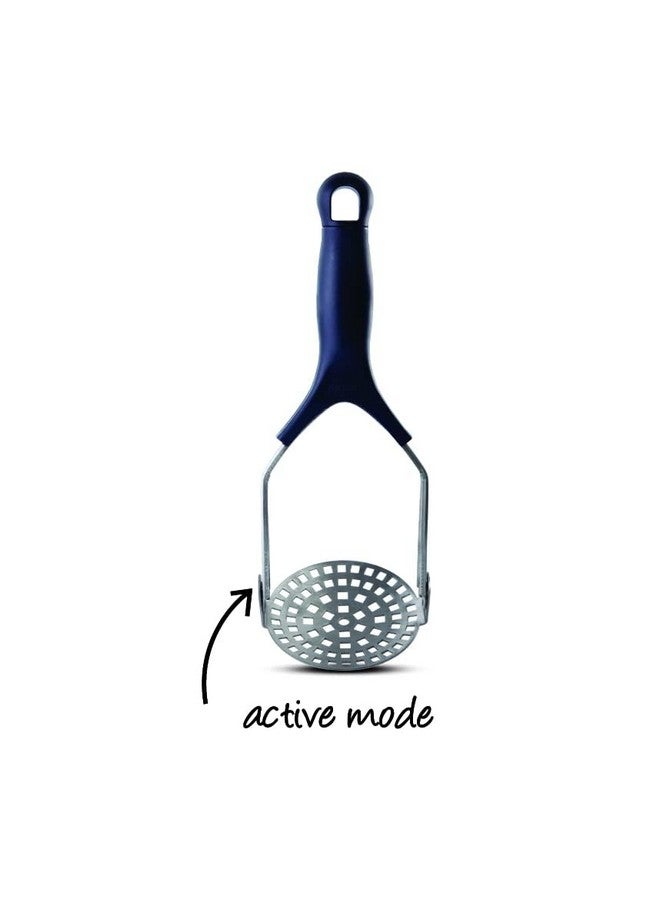 Anjali Stainless Steel Flexible Potato Masher Take Less Space, Gives a Good Grip for Vegetable Smasher, Boiled Potatoes, Pav Bhaji, Stuffed Paratha Silver, PM04 - Image 3