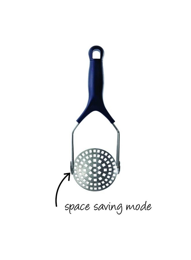 Anjali Stainless Steel Flexible Potato Masher Take Less Space, Gives a Good Grip for Vegetable Smasher, Boiled Potatoes, Pav Bhaji, Stuffed Paratha Silver, PM04 - Image 4