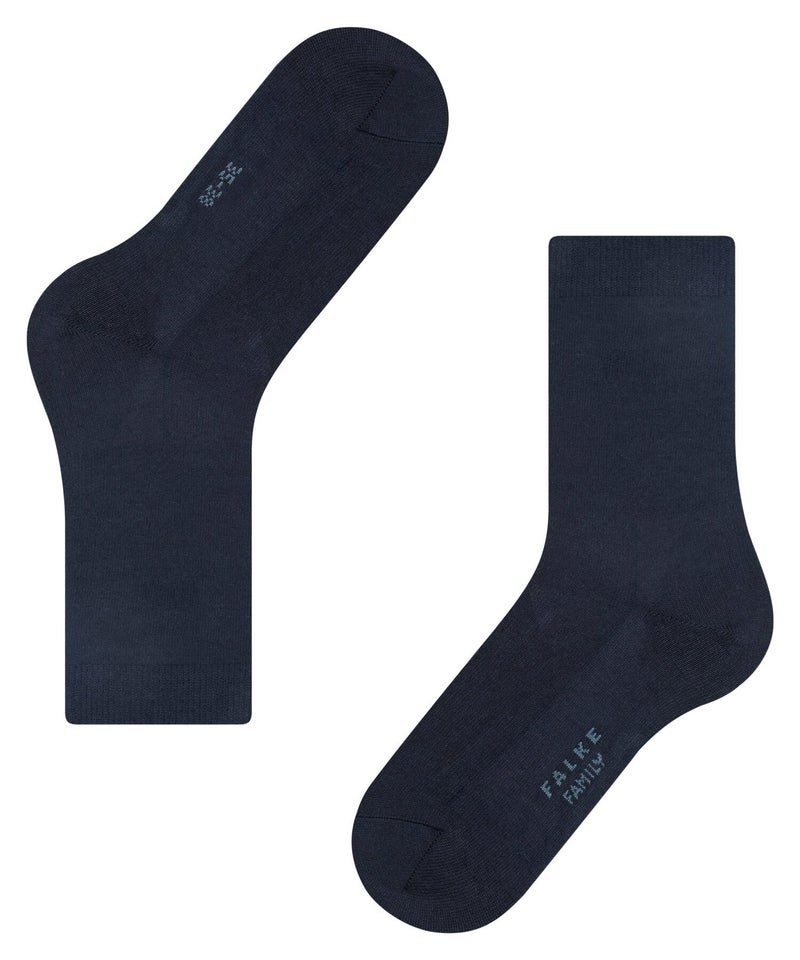 FALKE Women's Softmerino Socks, Light, Merino Wool Cotton, Crew Length, Classic Trouser Socks, Trendy Work Clothing, Blue (Dark Navy 6379), 9.5-10.5, 1 Pair - Image 5