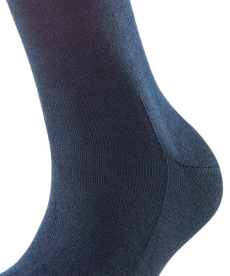 FALKE Women's Softmerino Socks, Light, Merino Wool Cotton, Crew Length, Classic Trouser Socks, Trendy Work Clothing, Blue (Dark Navy 6379), 9.5-10.5, 1 Pair - Image 3