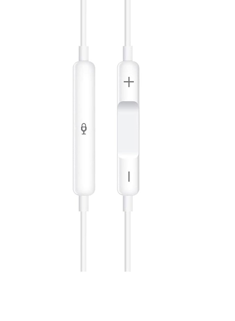 ELTRAZONE "In-Ear Earphones with Type-C Connector – Compatible with All Type-C Phones, Melody T+, EA130, 1.2M, White" - Image 2
