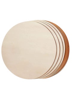 Asmi Collections Asmi Collections Round Circle Pine MDF Wood Boards for Art Craft Painting Resin Art 25 mm 10 Inch Set of 10 