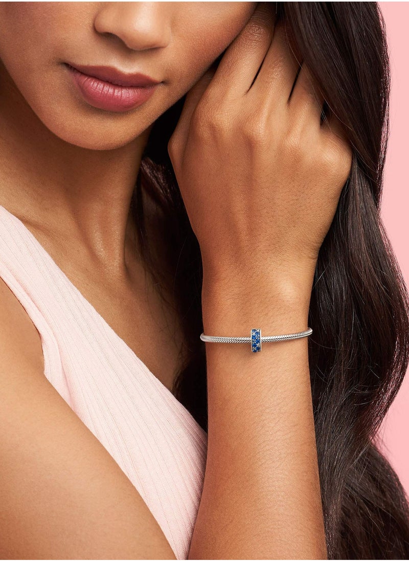 PANDORA - PANDORA Jewelry Blue Pave Clip Crystal and Cubic Zirconia Charm 791817NSBMX - Image 1