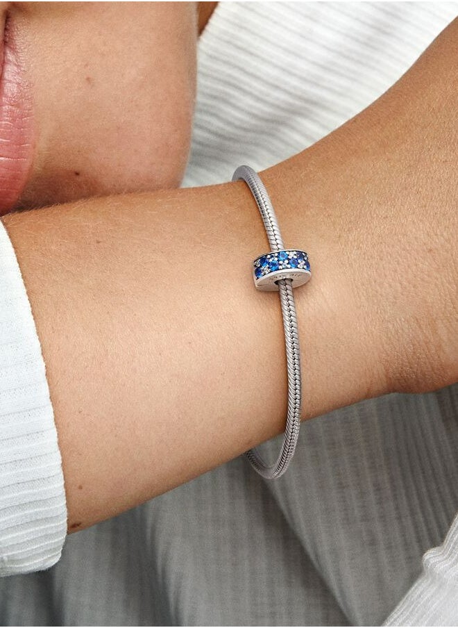 PANDORA - PANDORA Jewelry Blue Pave Clip Crystal and Cubic Zirconia Charm 791817NSBMX - Image 1