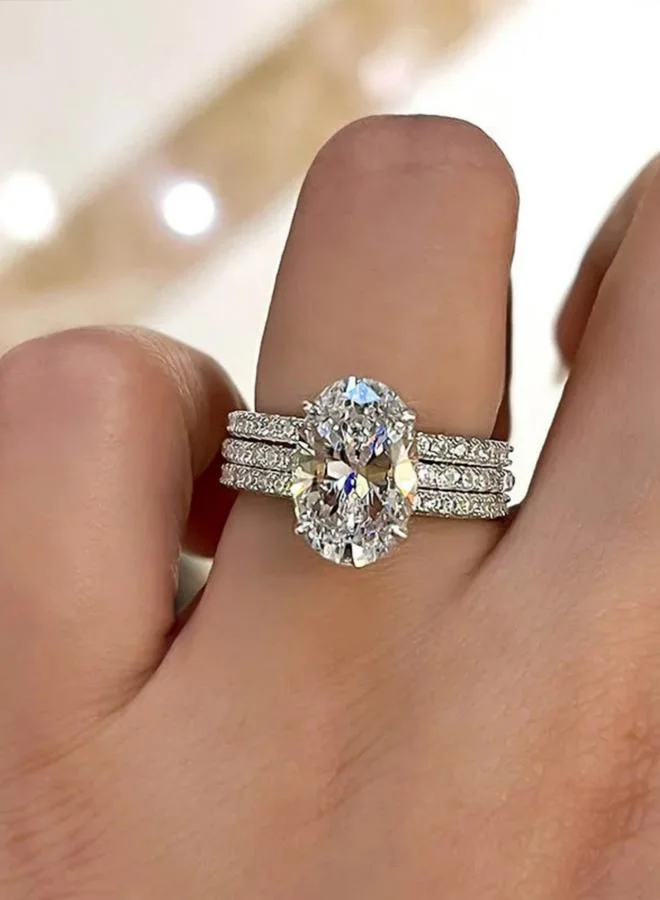 Take Two Embellished Oval Cut Ring
