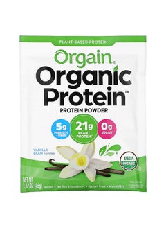 Orgain Orgain, Organic Protein Powder, Plant-Based, Vanilla Bean, 10 Packets, 1.62 oz (46 g) Each  - Image 3