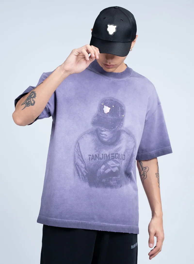 Tanjim Squad AMETHYST VIBE T-SHIRT - PURPLE