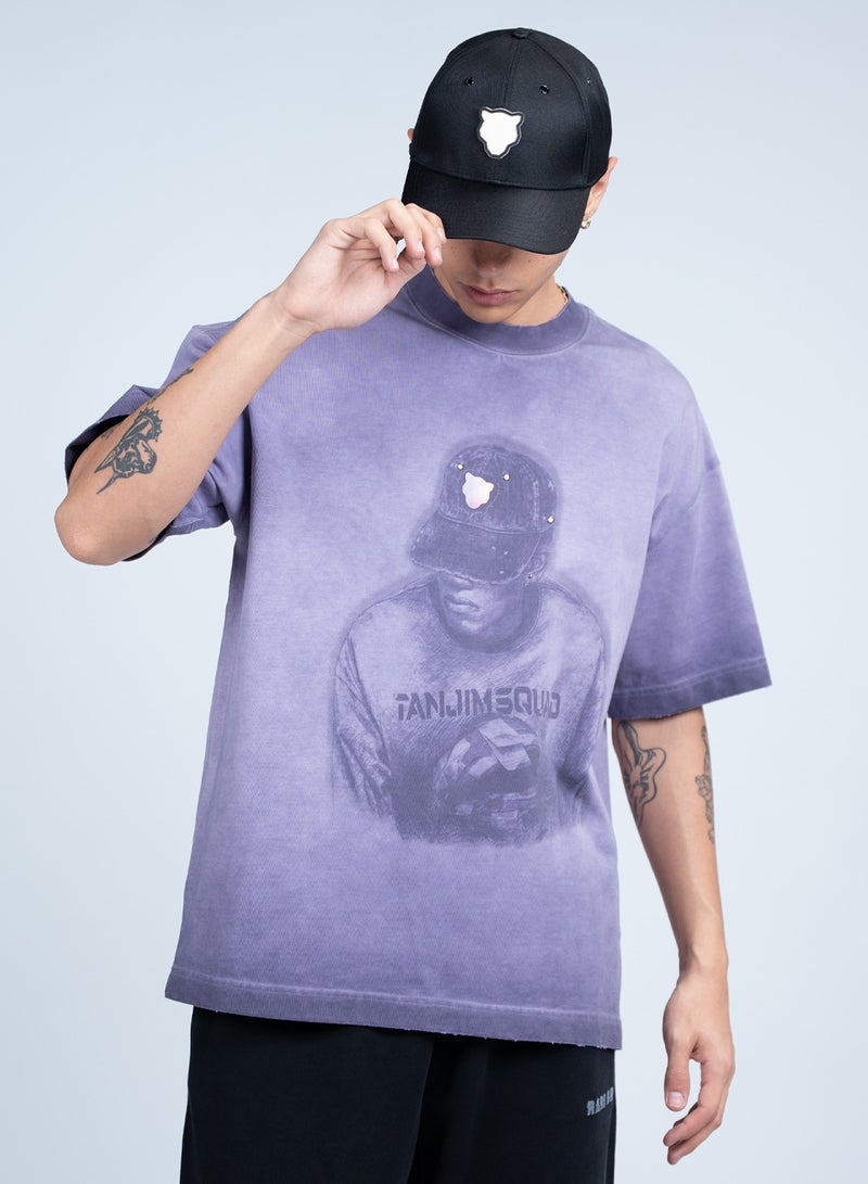 تنجيم سكواد تيشيرت أميثيست فايبر - بنفسجي - Image 1