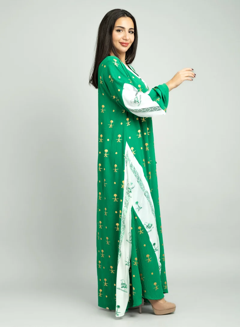 IKKXA Kingdom Pride Dress - Saudi National Day IKN11
