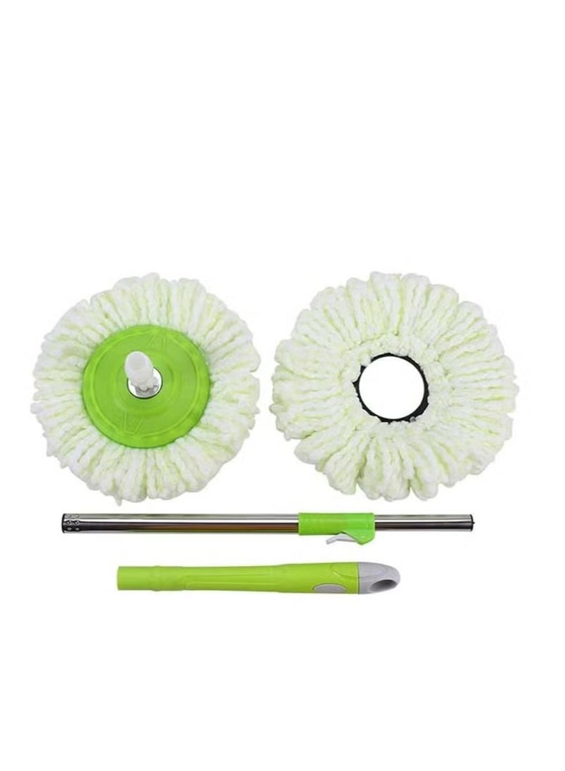 Rotary mop for floor cleaning stainless steel mop and bucket with telescopic handle hands-free floor mop - Image 3