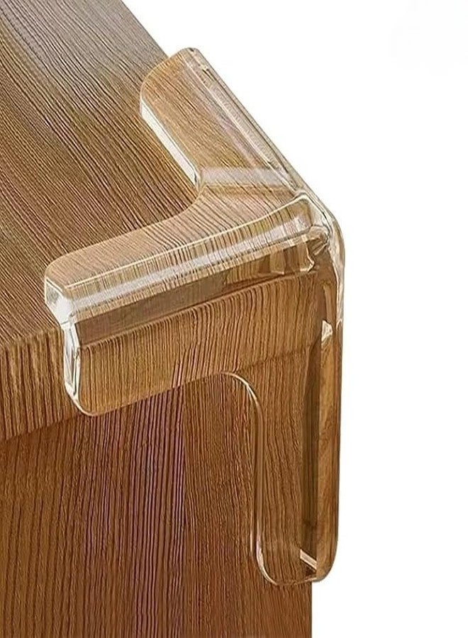 Specmart واقيات زوايا أمان للأطفال على شكل حرف T من سبيك مارت لحواف الطاولات والمكاتب - واقيات سيليكون ناعمة شفافة للزوايا الحادة - مصدات زوايا أثاث مقاومة للأطفال - 1.29 بوصة - واقي حواف قابل للقص (12 قطعة) - Image 1