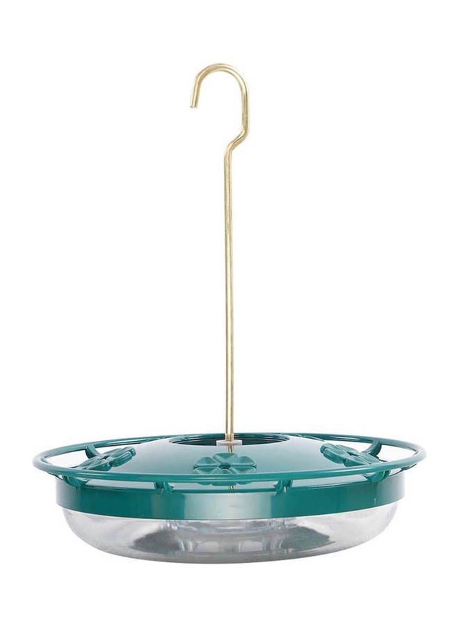 NIBEMINENT Hanging Bird Water Feeding Tray Green/Clear - Image 2