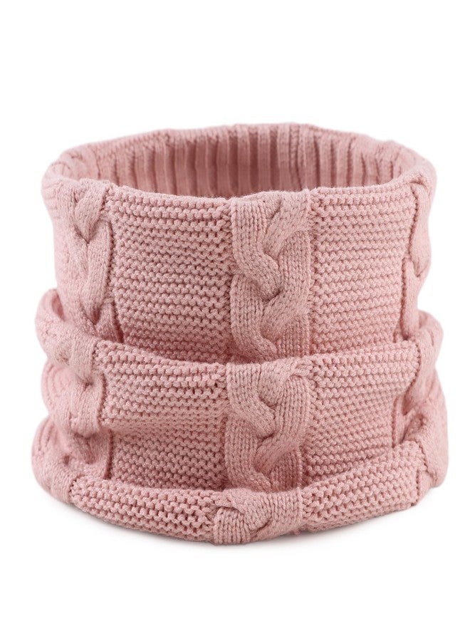 OMUKY Kids Scarf Knitted Neck Warmer infant Toddler Girls Boys Cold Weather Soft Scarves(SkinPink) - Image 1