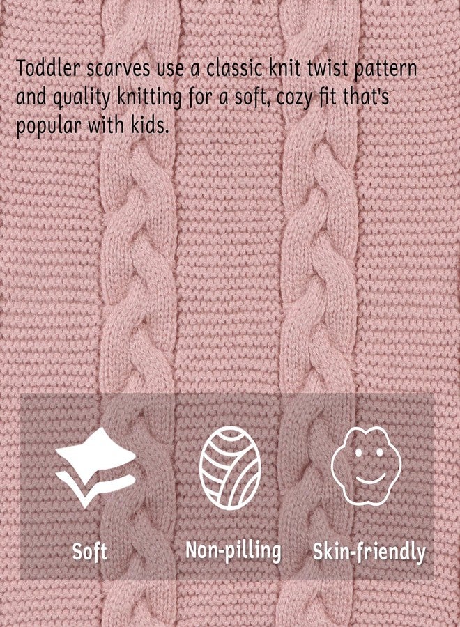 OMUKY Kids Scarf Knitted Neck Warmer infant Toddler Girls Boys Cold Weather Soft Scarves(SkinPink) - Image 4