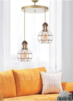 Etsylight Zara Golden 2 Entrance Hall Chandelier 