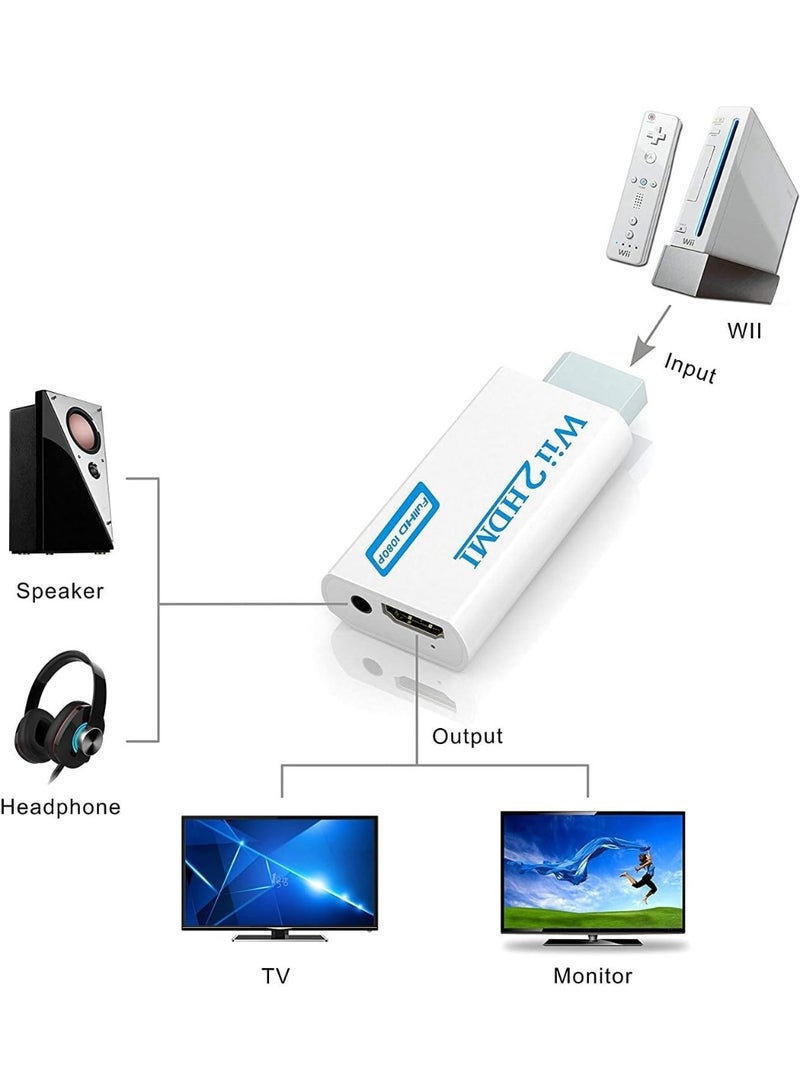Cables Set compatible with Nintendo Wii, 4 in 1, Power Cord, hdmi Converter, HDMI Cable, Sensor Bar - Image 4