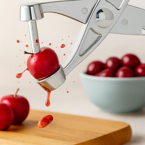 Mrs. Anderson's Baking Mrs. Anderson’s Baking Cherry Pitter, Chrome-Plated Zinc Alloy - Image 4