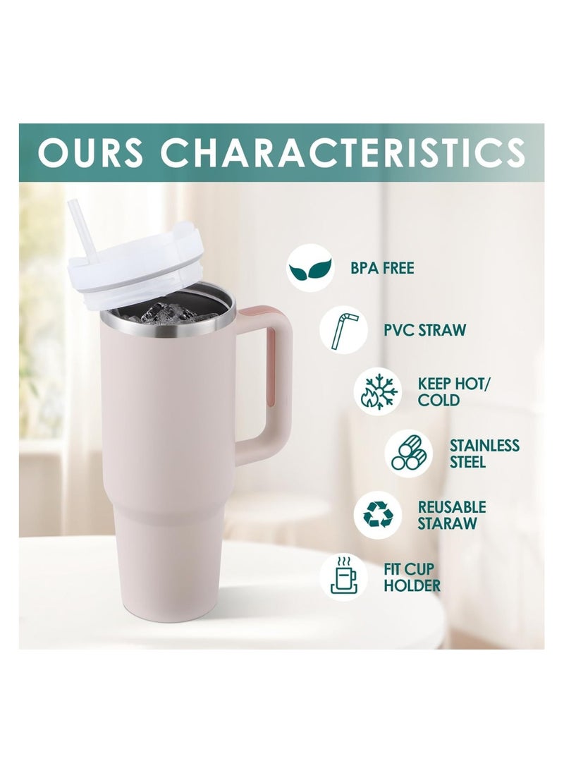 PRINTSHOP4ME - 1.2L Tumbler Mug With Lid&Straw|Insulated Reusable Stainless Steel Water Bottle|Leak Proof Mug For Office,Gym,Travelling|Available Muliplet Colours - Image 1