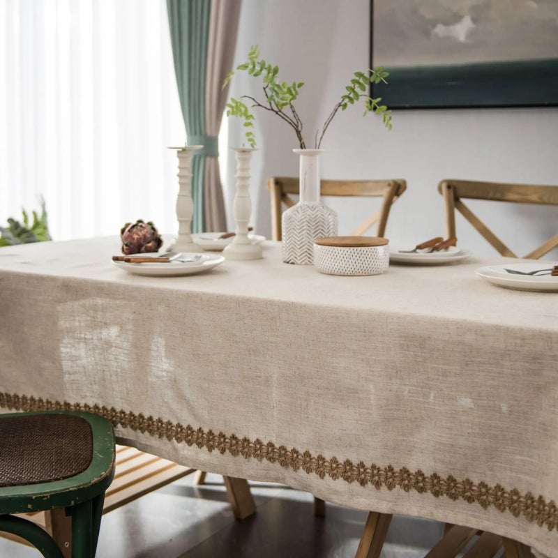 Y&D Solid Color Tablecloths and Table Runners – Premium Linen Look Fabric for Wedding, Hotel, Party & Restaurant Table Covers - Image 4