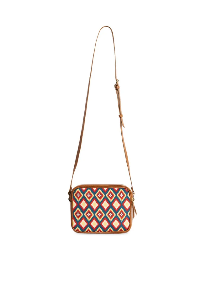 Chumbak  TealByChumbak Ikkat Glow Sling Bag  | Best Price UAE