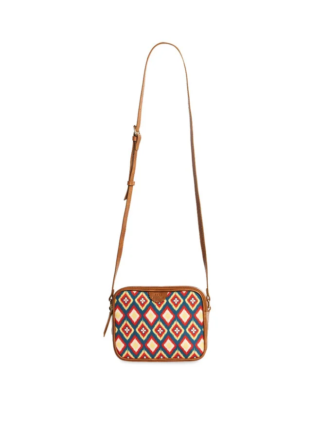 Chumbak  TealByChumbak Ikkat Glow Sling Bag  | Best Price UAE