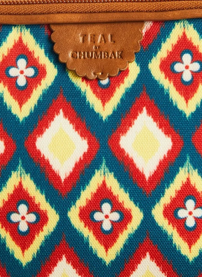 Chumbak  TealByChumbak Ikkat Glow Sling Bag  | Best Price UAE