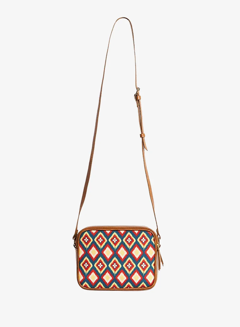 Chumbak  Tealbychumbak Ikkat Glow Sling Bag for Women | Best Price UAE