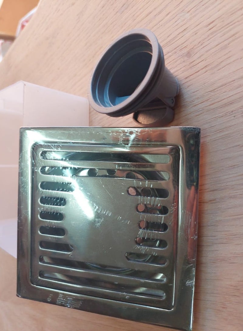 A drain cover 10 cm by 10 cm with an odor preventer - Image 2