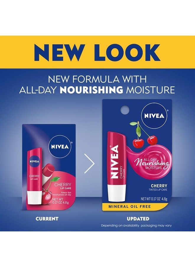 Nivea Cherry Lip Care - Tinted Red for Beautiful, Moisturized Lips - .17 oz. Stick (Pack of 6)  - Image 2