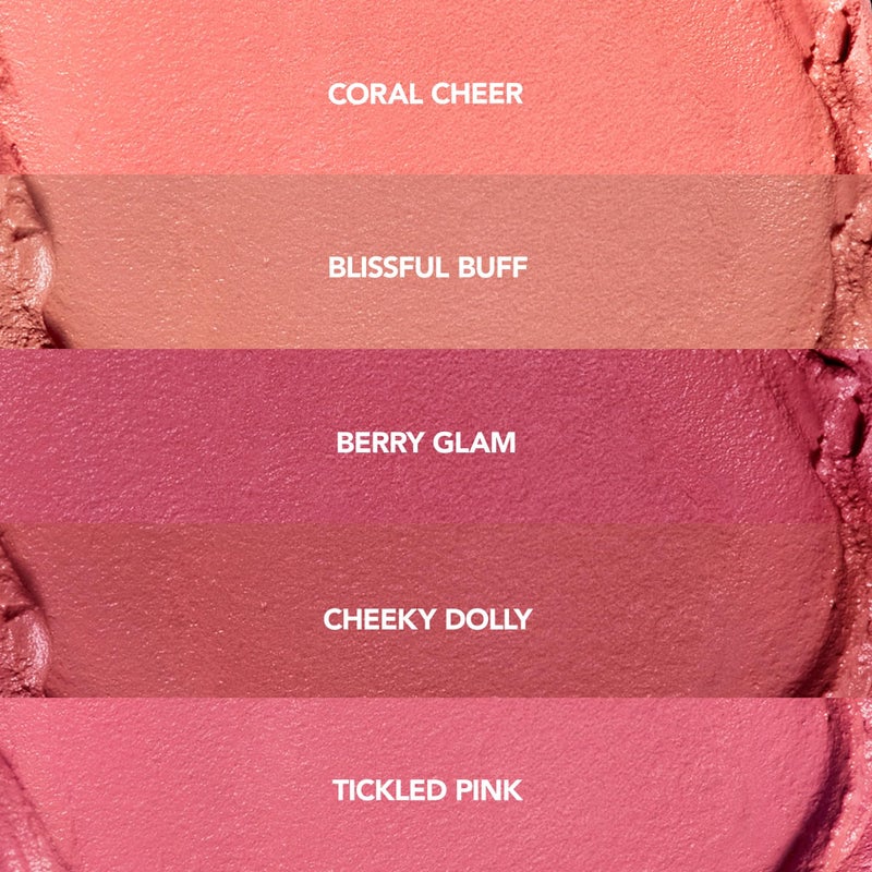 BUXOM Plump Shot Peptide Plumping Blush, Tickled Pink - Image 4