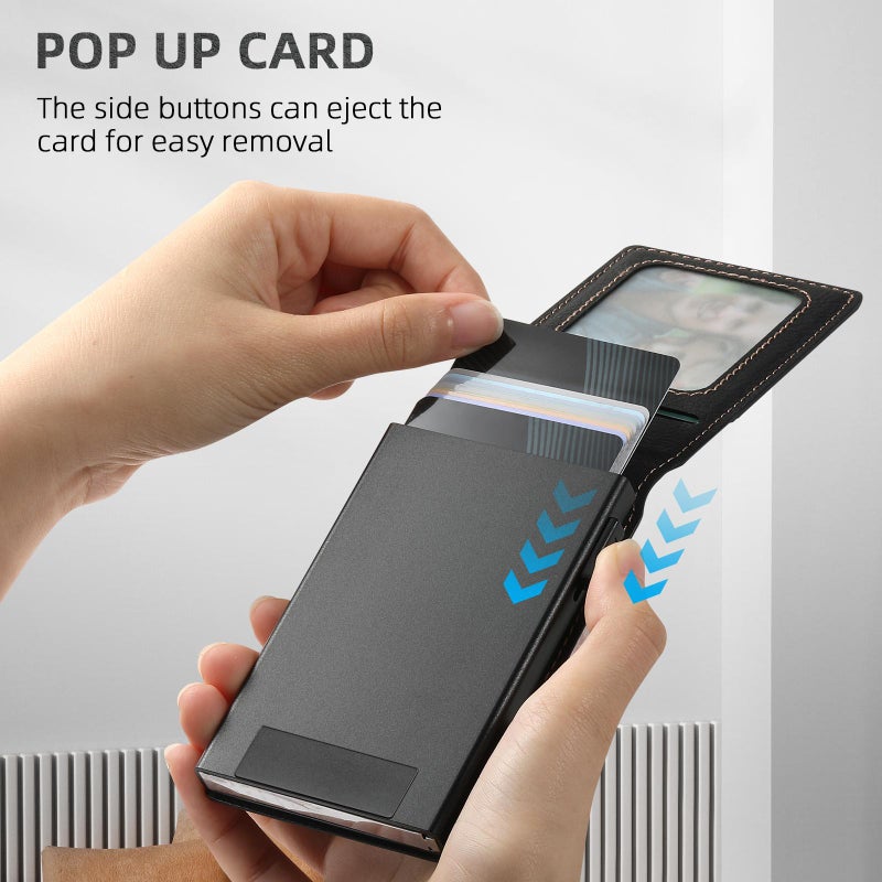 Suteni For Google Pixel 9 Pro H19 Litchi Grain 2-In-1 Removable Card Box Back Phone Case(Black) - Image 5