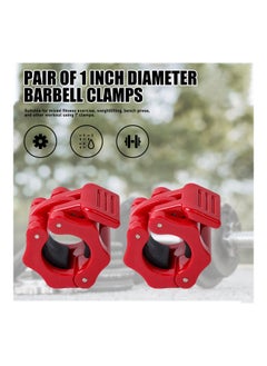 NIBEMINENT 2-Pack Barbell Clamp Locking Collars 15 x 3 14cm  - Image 2