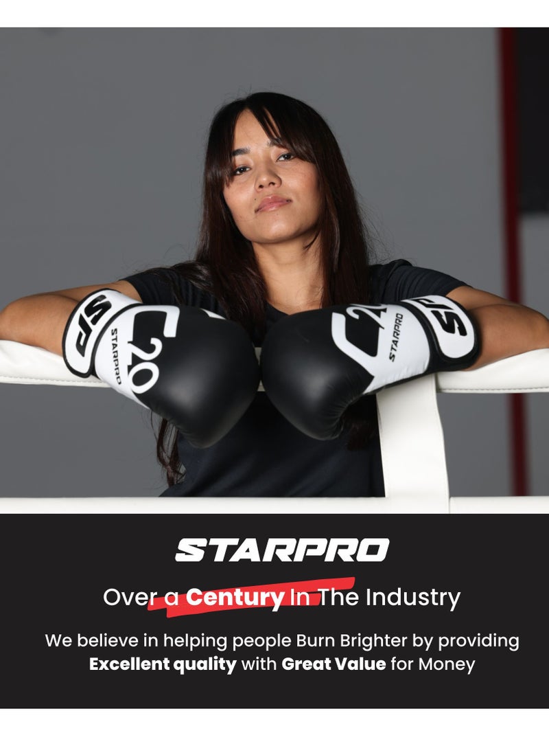 Starpro - M33 Boxing Gloves - 8oz 10oz 12oz 14oz 16oz - Boxing Gloves for Training Sparring - Men and Women - One Piece Padding - Wrist Protection - Breathable - Image 1