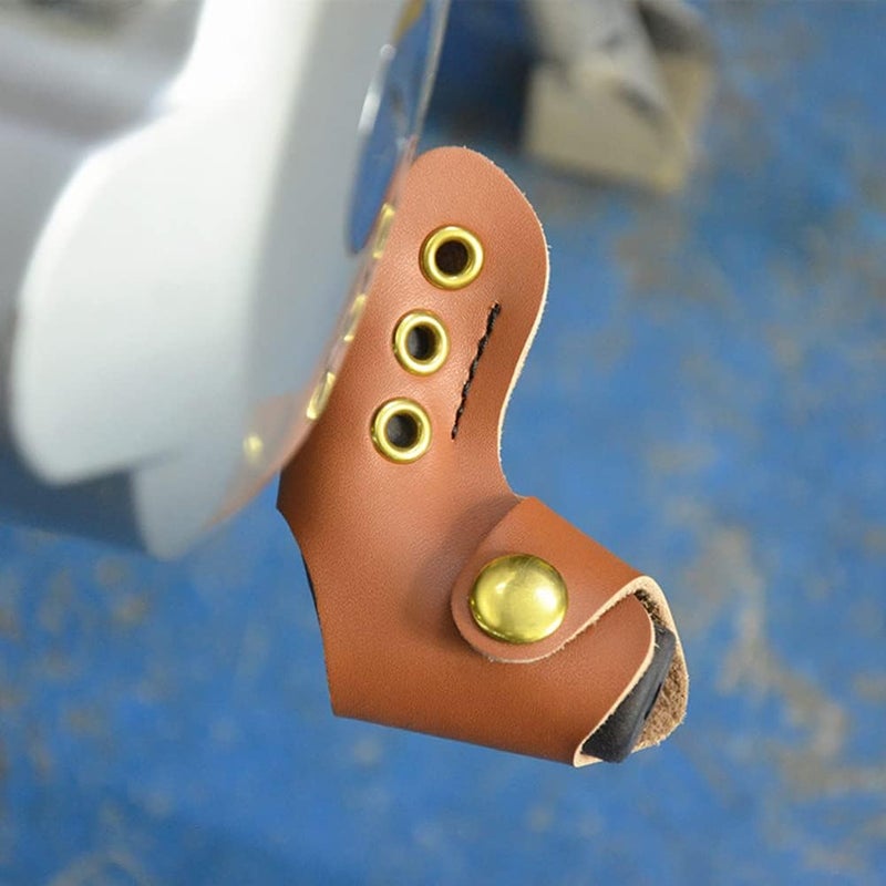 cheekyglo Motorcycle Ger Shift Lever Cover, Universal Cowhide Ger Lever Shifter Cover Shoe oot Protector Motorcycles ccessories Fit for KwskiYmhSuzuki,rown-Brown - Image 5