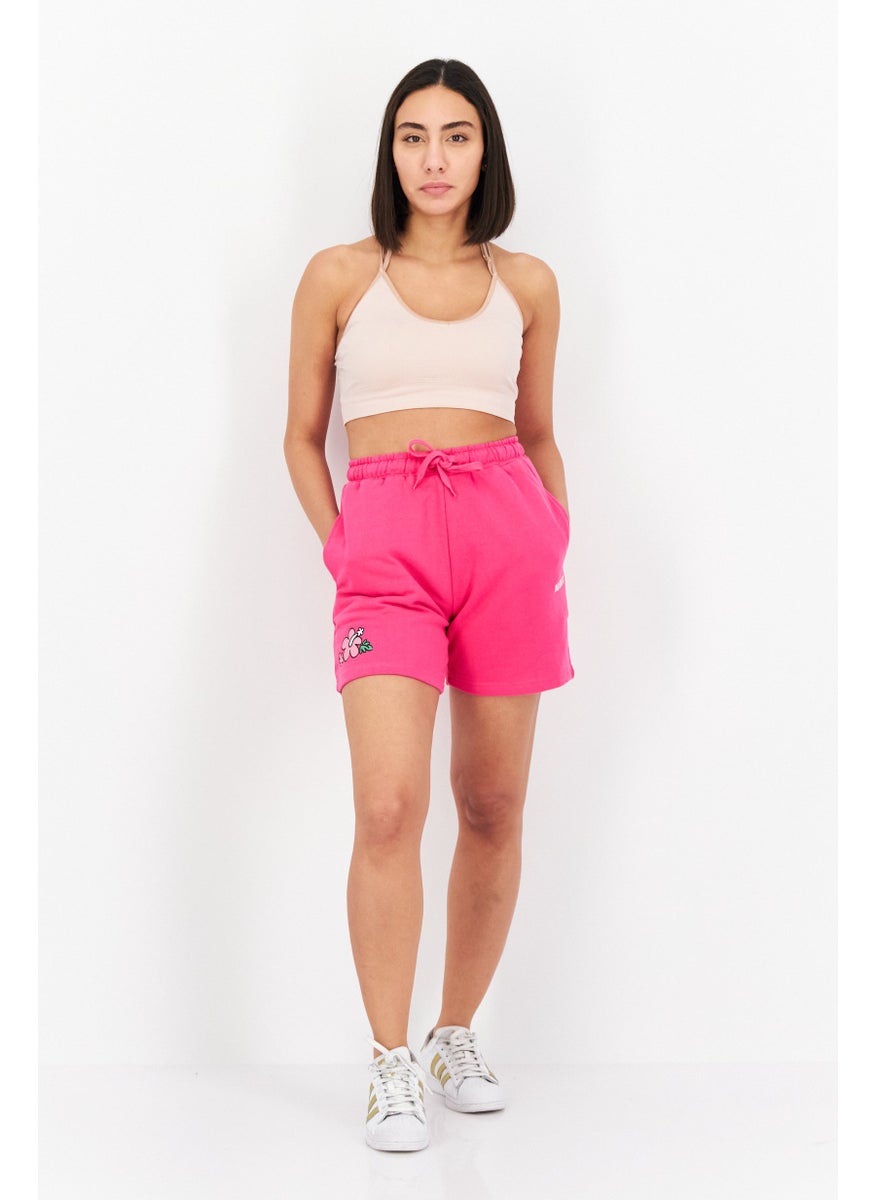 Women Regular Fit Brand Logo Drawstring Shorts, Pink - pzsku/Z704D33839357677842C4Z/45/_/1728336359/91197d16-c042-45e6-98ac-7d985c7b46f8