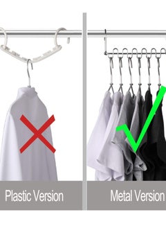 Y&D Closet Organizers and Storage, College Dorm Room Essentials, Pack of 4 Multifunctional Organizer Magic Space Saving Hangers, Storage Organization for Wardrobe  - Image 3