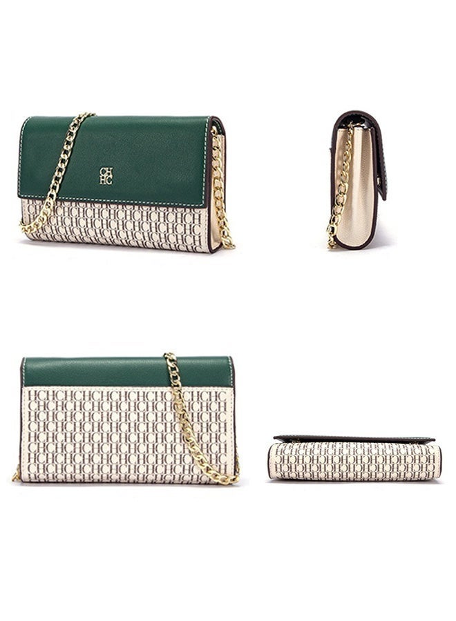 CH CH CHCH Women's Fashion Trendy Crossbody Bag - Exquisite Compact Polyvinyl Chloride Shoulder Bag - Image 2