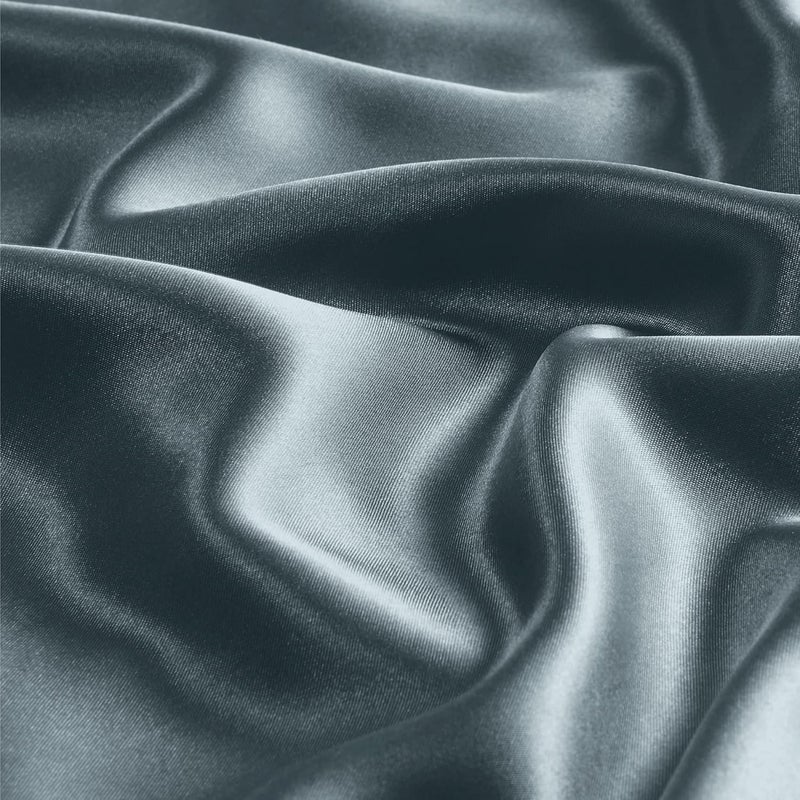 BEDELITE Globally trusted affordable quality Satin Pillowcase with Zipper, Space Grey Pillow Cases Queen Size Set of 2, Super Soft and Cooling Similar to Silk Pillow Cases, Gift for Women Men(20x30 Inches) General compatible practical design - Image 3