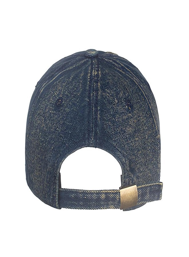 Krirteh American Flag Baseball Caps Embroiderred USA Flag Denim Baseball Hats Dad Hat Adjustable Cowboy Trucker Caps for Men Women - Image 3