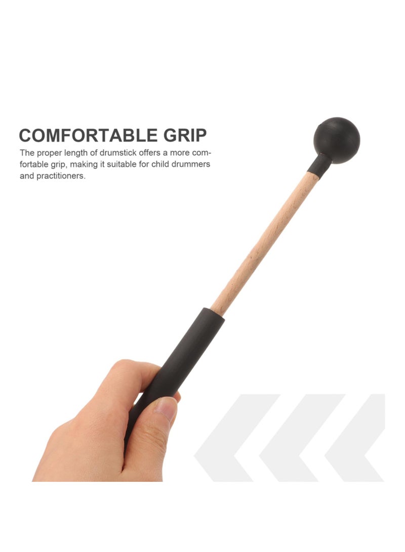 KASTWAVE 2Pcs Versatilen Percussion Instruments Drum Sticks Percussion Marimba Mallets Long Drum Mallets Wooden Handle Drummer Musical Instrument Drumstick Rubber - Image 2