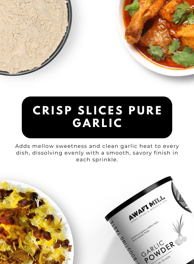 أباميك مسحوق ثوم أوافي ميل | ثوم مجفف نقي (Allium sativum) | مطحون ناعم للطبخ والتتبيلات والصلصات والتوابل - 100 غرام | 3.5 أونصة - Image 4