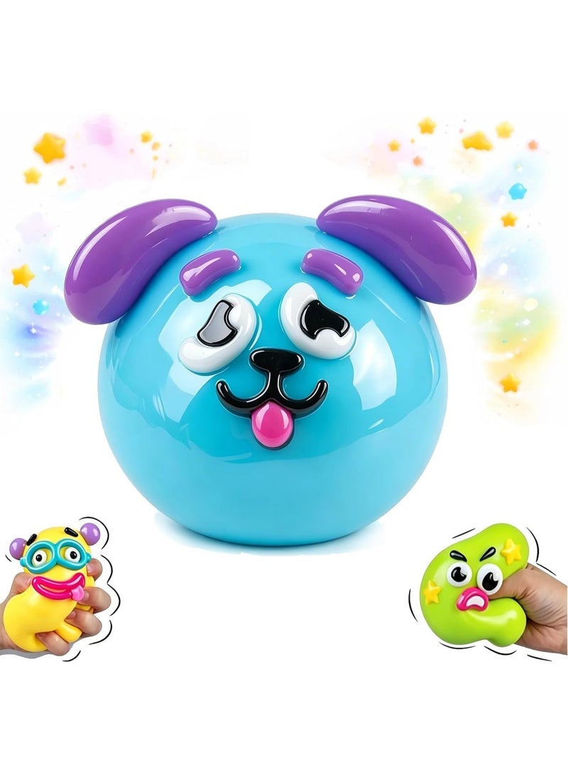 GIOIO Smushers Squishy - Curiosities Smushers Dog Face Swap Squishy Soft Moldable Cute Slow Rise Relaxing Sensory Fidget Relief Anxiety Stress Fun with Interchangeable Faces - Image 1