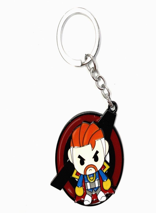 MAPLE Rotating Keychain Spinning Ironman, Spiderman, Batman, Captian America, Superman, Naruto, Doctor Strange Marvel Anime Metal Key Ring Multicolour (Imported) (A29)